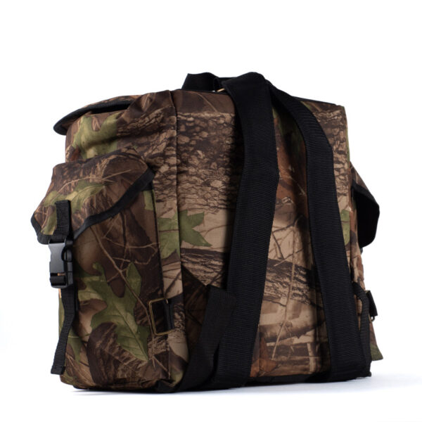 Zaino porta funghi in 600D Ripstop con cestino in vimini amovibile – 40x35 cm - immagine 4