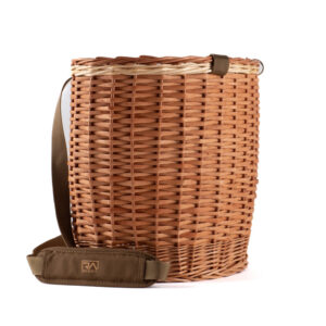 RNG-5m - Cesto porta funghi con  spallacci e telo copri cesto (mini) 13l -  30x31x22,5cm
