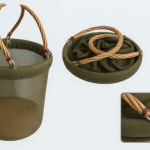 Cesto porta funghi pieghevole in rete con manici rigidi – 17L - VG-2