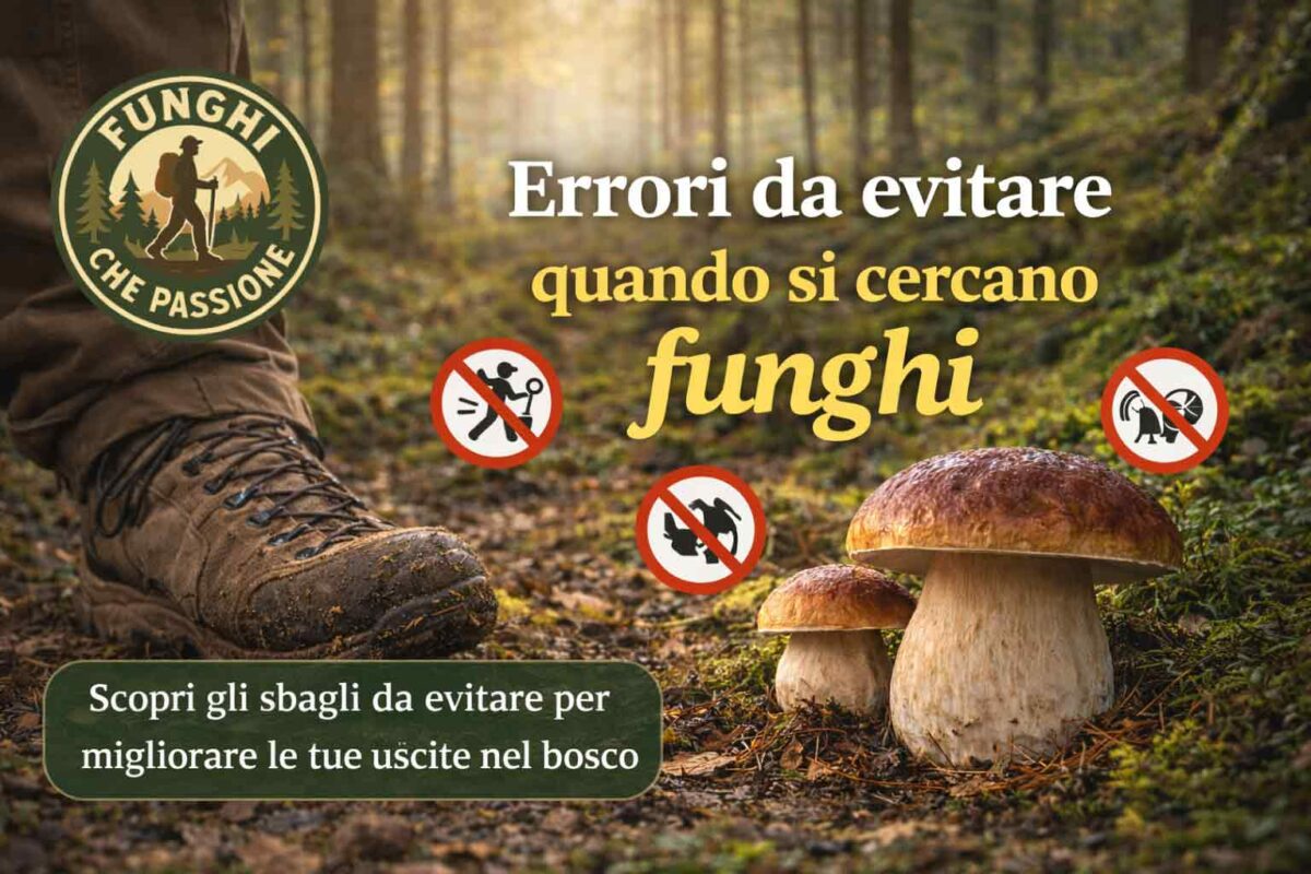 errori da evitare quando si cercano funghi