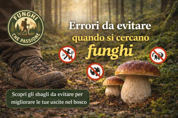 errori da evitare quando si cercano funghi